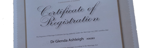 Glenda Ashleigh Registered Marriage Celebrant